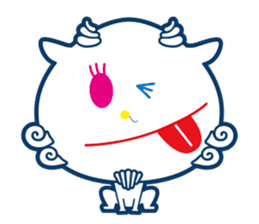 Good fortune Shisa from OKINAWA sticker #11832701