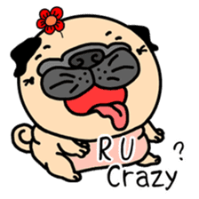 Pugs love to talk(English ver.) sticker #11832878