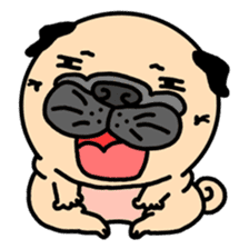 Pugs love to talk(English ver.) sticker #11832880