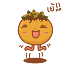 Takoyaki here sticker #11833025