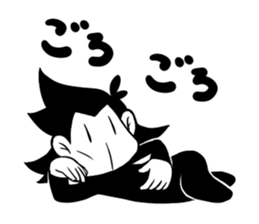 Lazy Monotone Monkey sticker #11833116