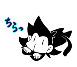 Lazy Monotone Monkey sticker #11833124