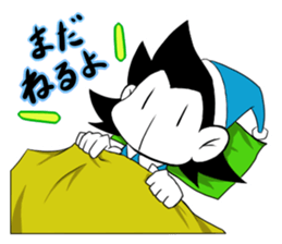 Lazy Monotone Monkey sticker #11833128