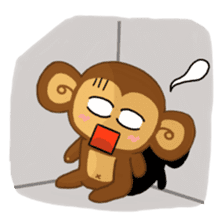 Lazy Lazy Monkey 2 sticker #11833423