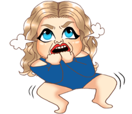 Anna plump girl sticker #11833558