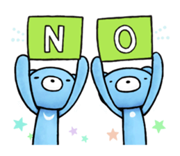 English stickers of the blue bears sticker #11833673