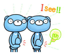 English stickers of the blue bears sticker #11833674