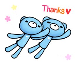 English stickers of the blue bears sticker #11833675