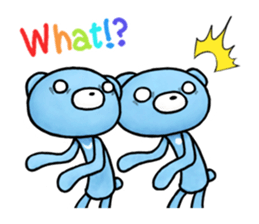 English stickers of the blue bears sticker #11833682