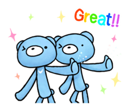 English stickers of the blue bears sticker #11833684
