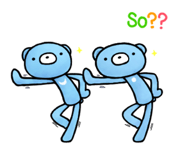 English stickers of the blue bears sticker #11833686