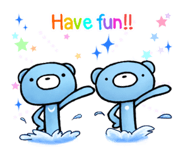 English stickers of the blue bears sticker #11833690