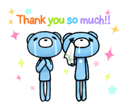 English stickers of the blue bears sticker #11833692