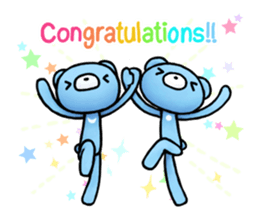 English stickers of the blue bears sticker #11833693