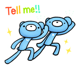 English stickers of the blue bears sticker #11833694