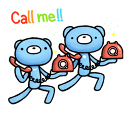 English stickers of the blue bears sticker #11833695