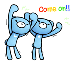 English stickers of the blue bears sticker #11833696