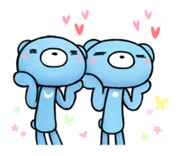English stickers of the blue bears sticker #11833703