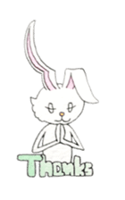 Surfin Rabbit and Wolf sticker #11836112