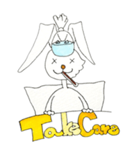 Surfin Rabbit and Wolf sticker #11836124