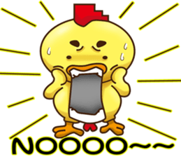 Comfortably chicken sticker #11837136