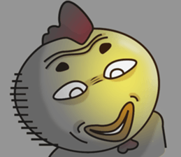 Comfortably chicken sticker #11837142