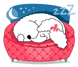 "LUCY the Crooked Jaw Poodle" sticker #11837679