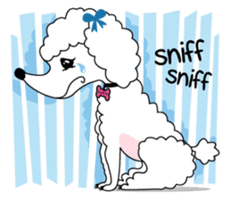 "LUCY the Crooked Jaw Poodle" sticker #11837680