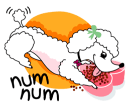"LUCY the Crooked Jaw Poodle" sticker #11837681
