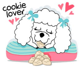 "LUCY the Crooked Jaw Poodle" sticker #11837682
