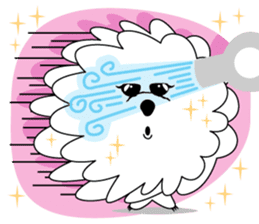 "LUCY the Crooked Jaw Poodle" sticker #11837687