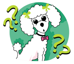 "LUCY the Crooked Jaw Poodle" sticker #11837692