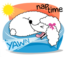 "LUCY the Crooked Jaw Poodle" sticker #11837695