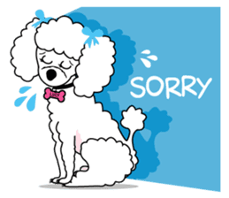 "LUCY the Crooked Jaw Poodle" sticker #11837703