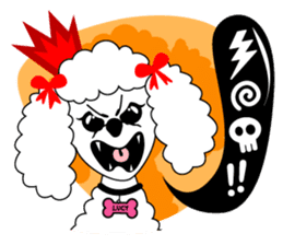 "LUCY the Crooked Jaw Poodle" sticker #11837706