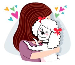 "LUCY the Crooked Jaw Poodle" sticker #11837708