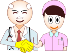 Dr. X and nurse M sticker #11838087