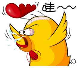 hot temper chick-4 sticker #11838164