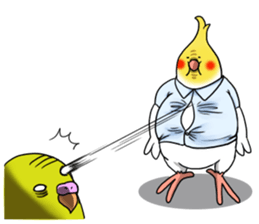 Creatures such as the cockatiel 5 sticker #11838551