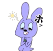 Overbite rabbit kun sticker #11838997