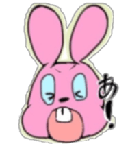 Overbite rabbit kun sticker #11839004
