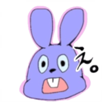 Overbite rabbit kun sticker #11839014