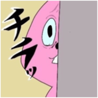 Overbite rabbit kun sticker #11839017