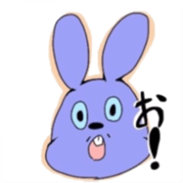 Overbite rabbit kun sticker #11839023