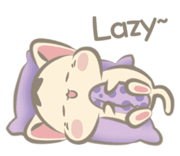 Lazy meowww 2 (English ver) sticker #11839156