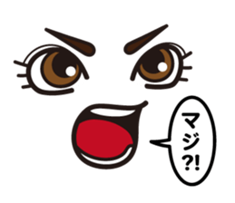 4 Faces Sticker sticker #11839357