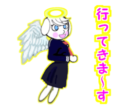 Angel dog. sticker #11840961