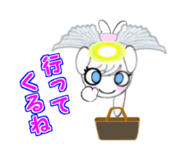 Angel dog. sticker #11840979