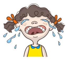 Q-hair girl sticker #11841439