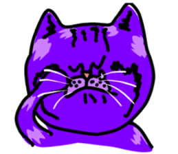 Cat Purple Cat sticker #11842110